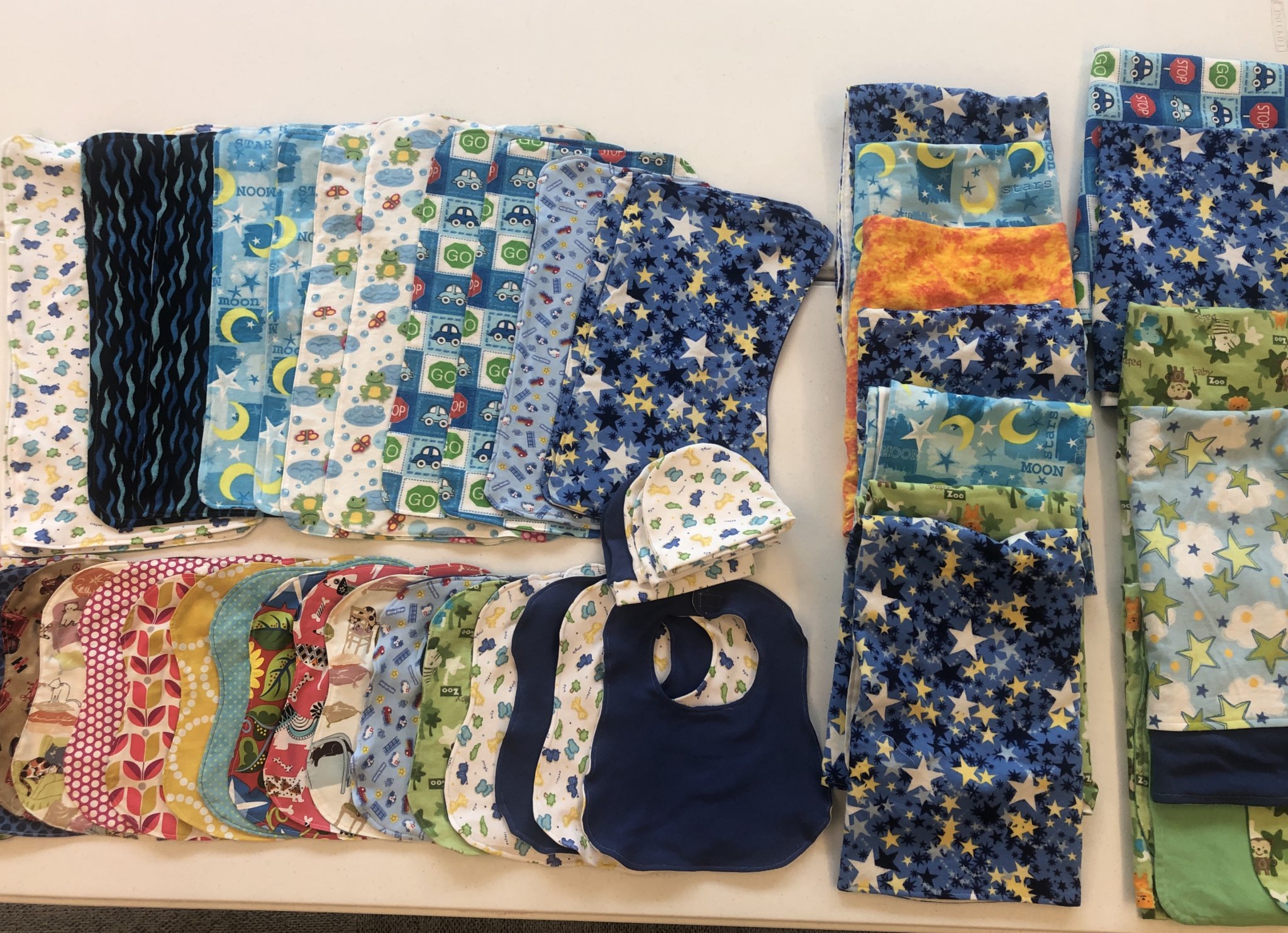 Community Service Sewing Project - Baby Items for Various Nonprofits
